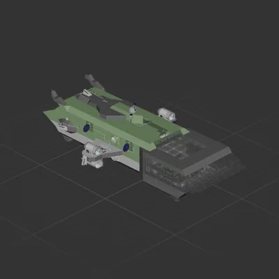 USS BIG BERTHA (auto land/hover)